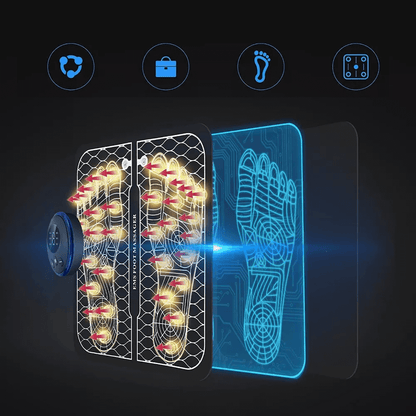 Total Vibration Foot Massager with EMS & Adjustable Intensity