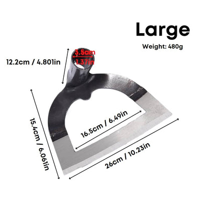 All-Steel Hardened Hollow Hoe – Garden Weeding Tool