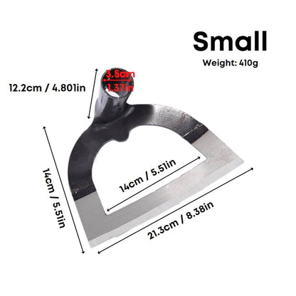 All-Steel Hardened Hollow Hoe – Garden Weeding Tool