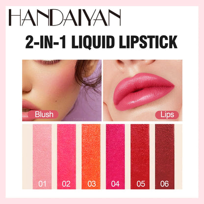 Fruit Juice Lip Tint - 2 In1 Lipstick and Blush