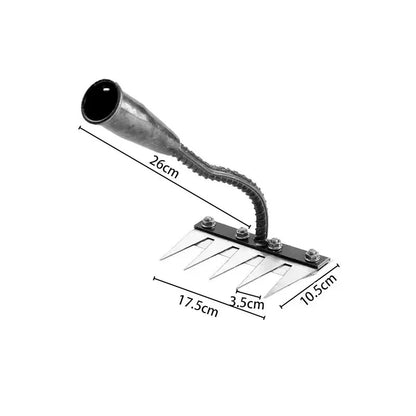 Upgraded Iron Weeding Rake – Heavy-Duty Garden Tool