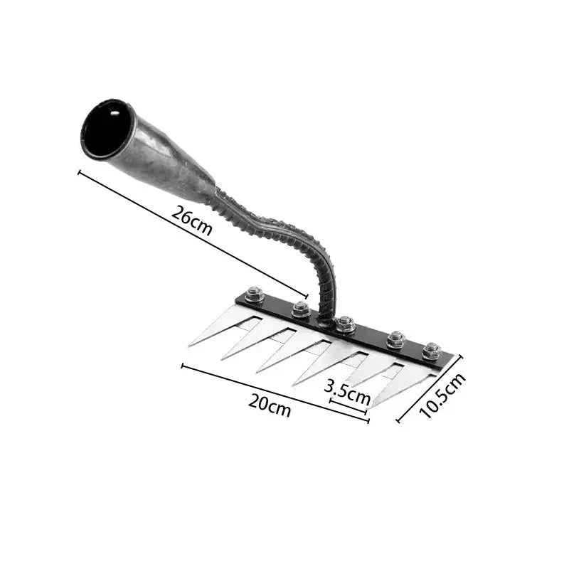 Upgraded Iron Weeding Rake – Heavy-Duty Garden Tool