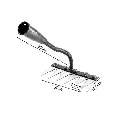 Upgraded Iron Weeding Rake – Heavy-Duty Garden Tool