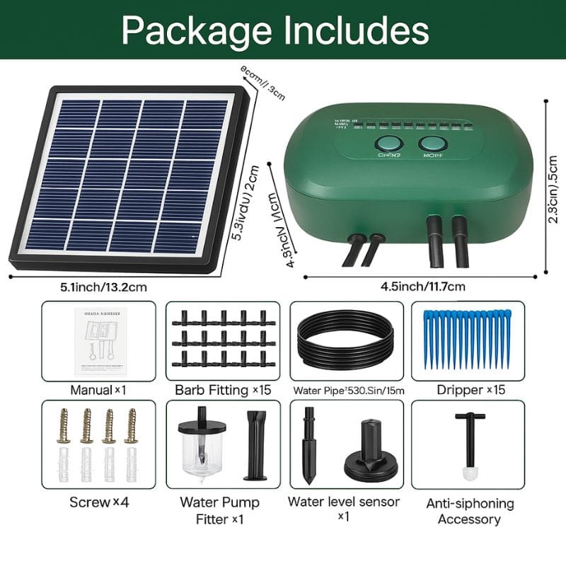 Solar Drip Irrigation Kit for Eco-friendly Automatic Watering
